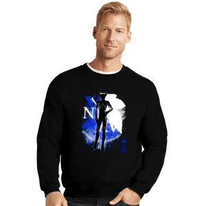 Shirts Crewneck Sweater, Unisex / Small / Black Cosmic Pilot