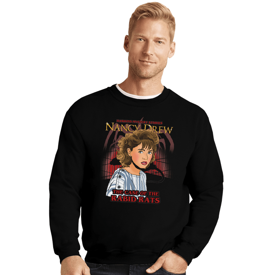 Shirts Crewneck Sweater, Unisex / Small / Black The Case Of The Rabid Rats