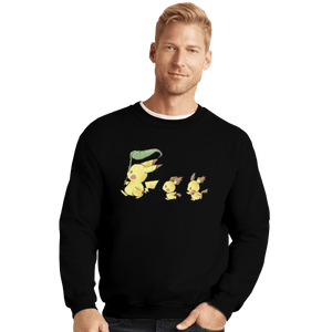 Shirts Crewneck Sweater, Unisex / Small / Black Pika Pika