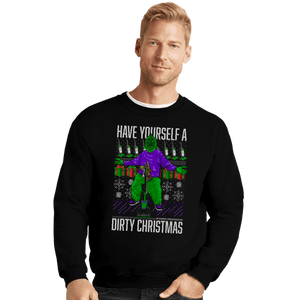 Daily_Deal_Shirts Crewneck Sweater, Unisex / Small / Black Ugly Mr Grouchy Sweater