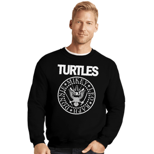 Shirts Crewneck Sweater, Unisex / Small / Black Turtles