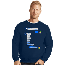 Load image into Gallery viewer, Secret_Shirts Crewneck Sweater, Unisex / Small / Navy Fairy Texts
