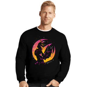 Daily_Deal_Shirts Crewneck Sweater, Unisex / Small / Black Clan Wren