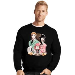 Daily_Deal_Shirts Crewneck Sweater, Unisex / Small / Black Spy Family Portrait