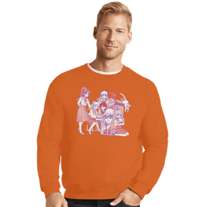 Daily_Deal_Shirts Crewneck Sweater, Unisex / Small / Red At The Arcade