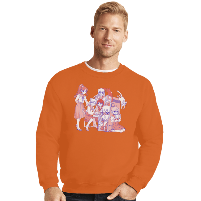 Daily_Deal_Shirts Crewneck Sweater, Unisex / Small / Red At The Arcade