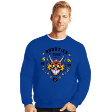Load image into Gallery viewer, Shirts Crewneck Sweater, Unisex / Small / Royal Blue The Robotics Club
