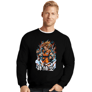 Shirts Crewneck Sweater, Unisex / Small / Black Rage Of A Super Saiyan
