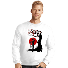 Load image into Gallery viewer, Shirts Crewneck Sweater, Unisex / Small / White Red Sun In Zanarkland

