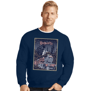 Shirts Crewneck Sweater, Unisex / Small / Navy Visit Hogwarts