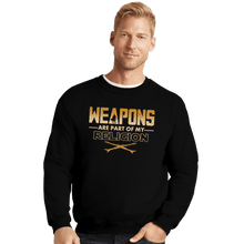 Load image into Gallery viewer, Shirts Crewneck Sweater, Unisex / Small / Black Weapons
