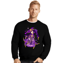 Load image into Gallery viewer, Shirts Crewneck Sweater, Unisex / Small / Black Astral Reflection Mona
