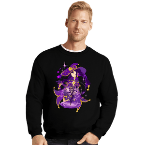 Shirts Crewneck Sweater, Unisex / Small / Black Astral Reflection Mona