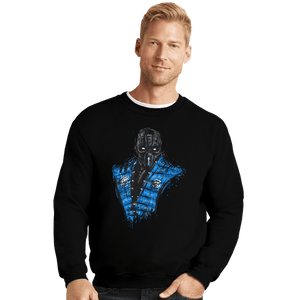 Shirts Crewneck Sweater, Unisex / Small / Black Mortal Ice