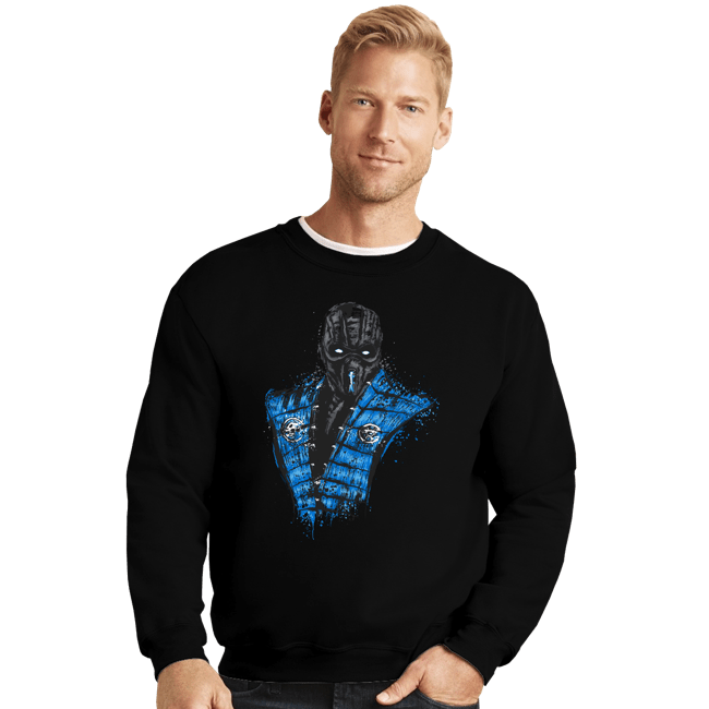 Shirts Crewneck Sweater, Unisex / Small / Black Mortal Ice