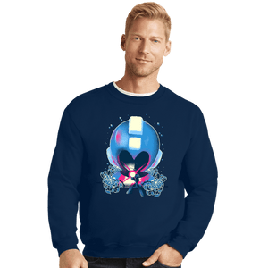 Daily_Deal_Shirts Crewneck Sweater, Unisex / Small / Navy Mega Memories