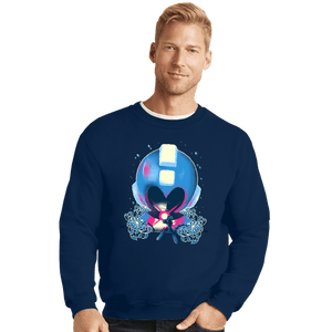 Daily_Deal_Shirts Crewneck Sweater, Unisex / Small / Navy Mega Memories