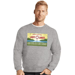 Daily_Deal_Shirts Crewneck Sweater, Unisex / Small / Sports Grey Lady O Lakes Butter