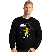 Load image into Gallery viewer, Daily_Deal_Shirts Crewneck Sweater, Unisex / Small / Black Salt Scared Girl!
