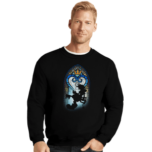 Shirts Crewneck Sweater, Unisex / Small / Black Kingdom Hearts
