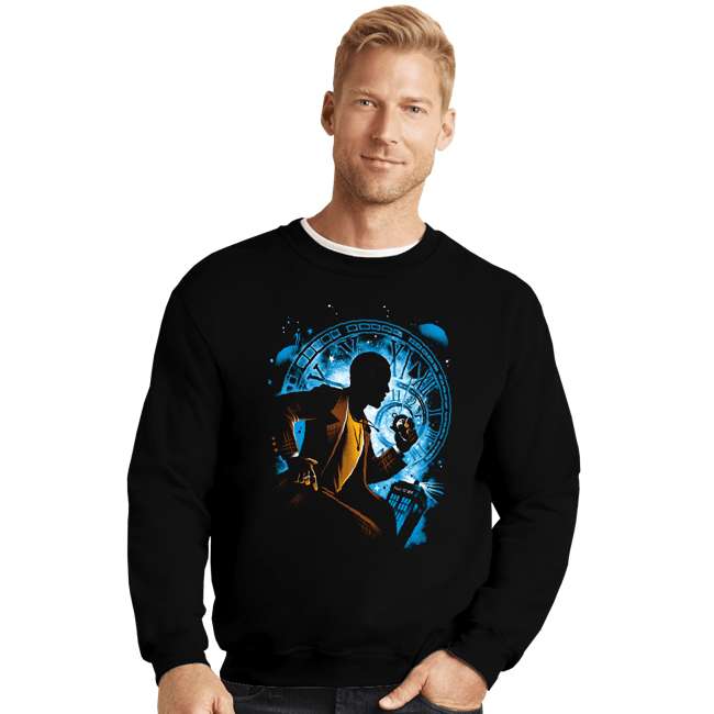 Daily_Deal_Shirts Crewneck Sweater, Unisex / Small / Black The 15th Doctor