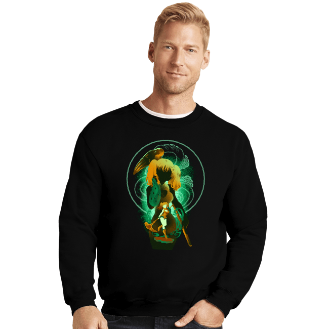 Shirts Crewneck Sweater, Unisex / Small / Black Diana