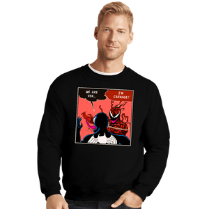 Shirts Crewneck Sweater, Unisex / Small / Black Symbiote Slap
