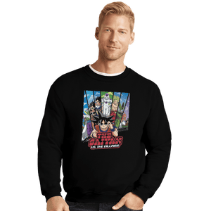Shirts Crewneck Sweater, Unisex / Small / Black The Saiyan Vs The Villains