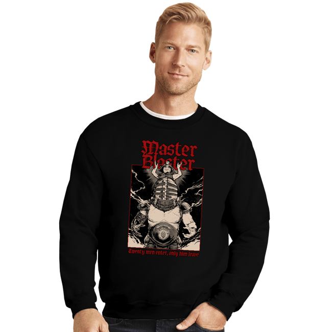 Daily_Deal_Shirts Crewneck Sweater, Unisex / Small / Black Master And Blaster
