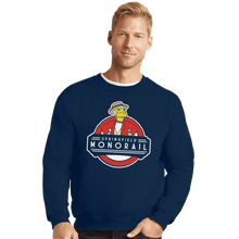 Load image into Gallery viewer, Shirts Crewneck Sweater, Unisex / Small / Navy Springfield Monorail
