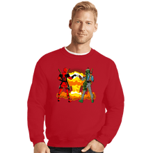 Load image into Gallery viewer, Shirts Crewneck Sweater, Unisex / Small / Red Epic Bro Fist
