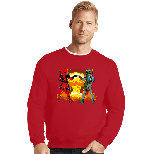 Shirts Crewneck Sweater, Unisex / Small / Red Epic Bro Fist