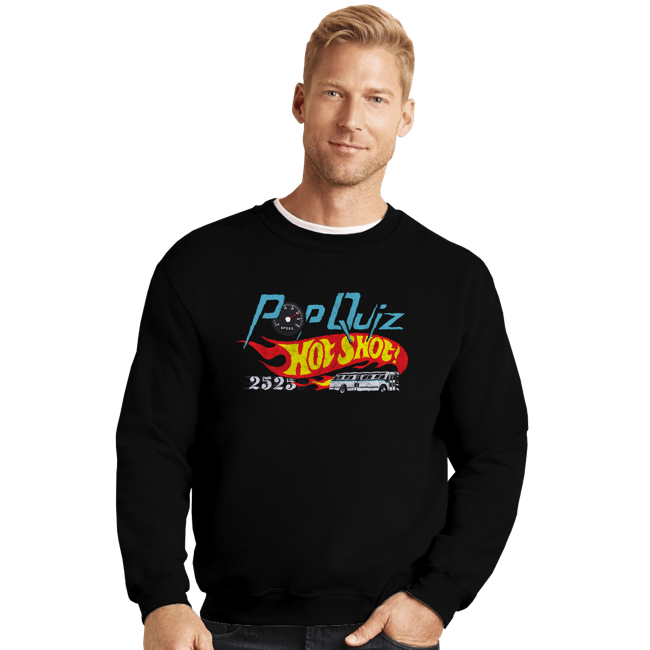 Daily_Deal_Shirts Crewneck Sweater, Unisex / Small / Black Pop Quiz