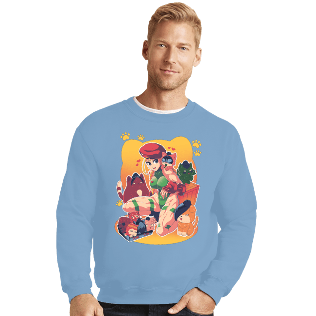 Shirts Crewneck Sweater, Unisex / Small / Powder Blue Kittens For Sale