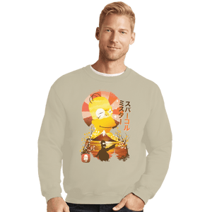 Shirts Crewneck Sweater, Unisex / Small / Sand Homer Ukiyoe