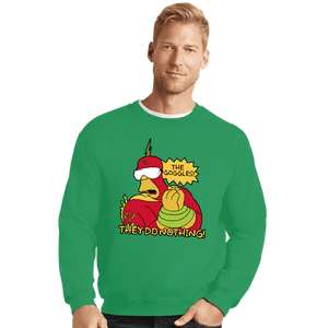 Secret_Shirts Crewneck Sweater, Unisex / Small / Irish Green The Goggles