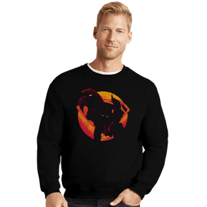 Secret_Shirts Crewneck Sweater, Unisex / Small / Black Protector Of Worlds
