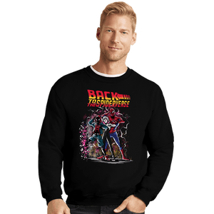 Secret_Shirts Crewneck Sweater, Unisex / Small / Black Back To The Spiderverse