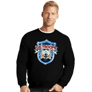 Daily_Deal_Shirts Crewneck Sweater, Unisex / Small / Black G.E. Troops