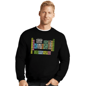 Shirts Crewneck Sweater, Unisex / Small / Black The Periodic Table Of Horror