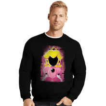 Load image into Gallery viewer, Shirts Crewneck Sweater, Unisex / Small / Black Peach Glitch
