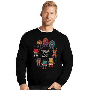Shirts Crewneck Sweater, Unisex / Small / Black Choose Your Anime Outfit