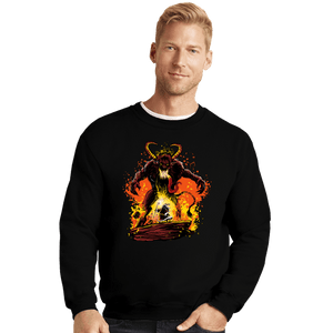 Daily_Deal_Shirts Crewneck Sweater, Unisex / Small / Black You Shall Not Pass, Krampus!