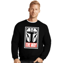 Load image into Gallery viewer, Shirts Crewneck Sweater, Unisex / Small / Black The Way
