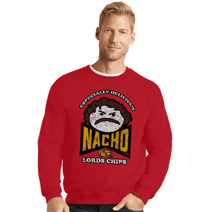 Daily_Deal_Shirts Crewneck Sweater, Unisex / Small / Red Nacho