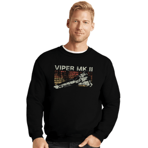 Shirts Crewneck Sweater, Unisex / Small / Black Retro Viper MK II