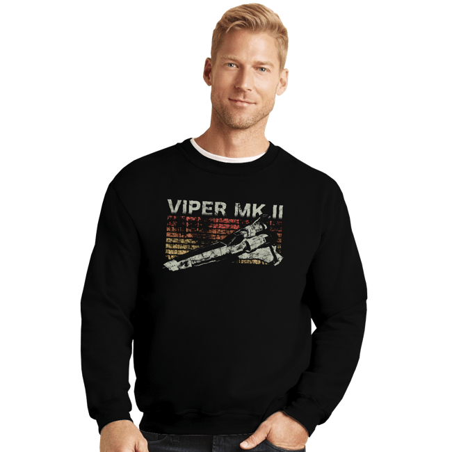 Shirts Crewneck Sweater, Unisex / Small / Black Retro Viper MK II