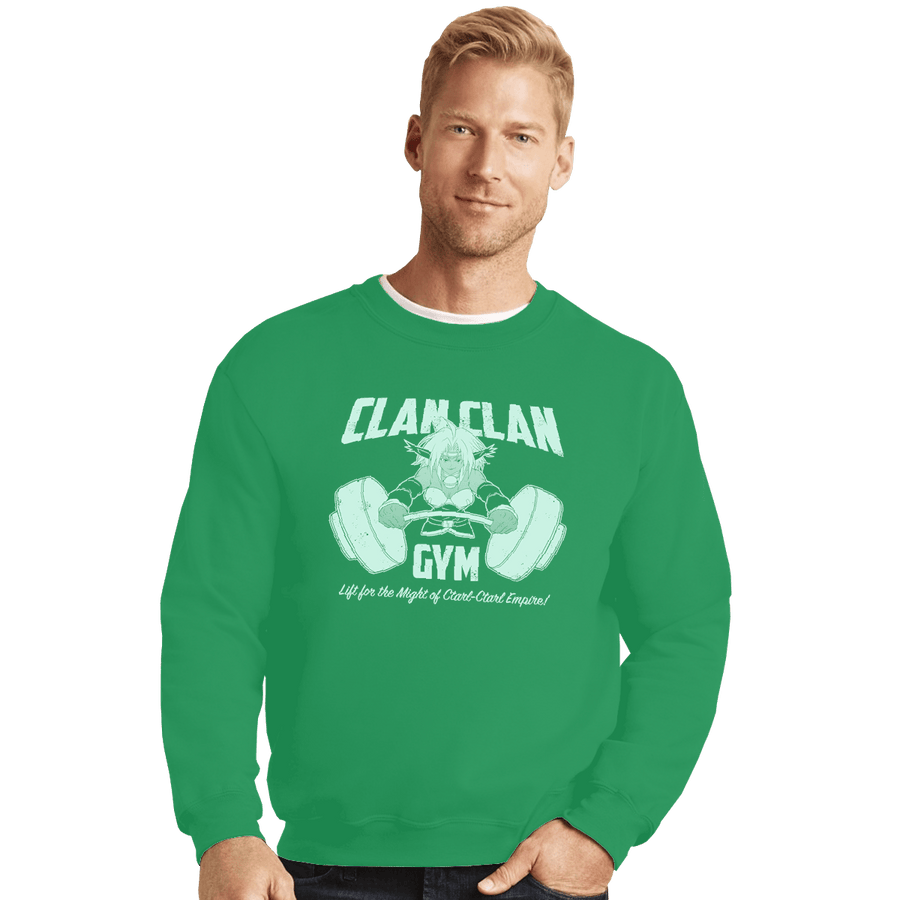 Shirts Crewneck Sweater, Unisex / Small / Irish Green Clan Clan Gym