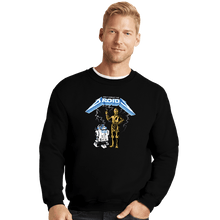 Load image into Gallery viewer, Daily_Deal_Shirts Crewneck Sweater, Unisex / Small / Black Don&#39;t Forget The Droids
