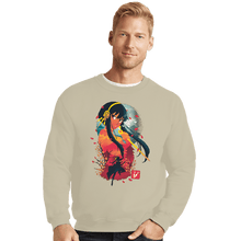 Load image into Gallery viewer, Daily_Deal_Shirts Crewneck Sweater, Unisex / Small / Sand Yor Yukio-e
